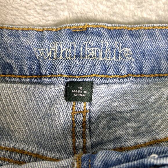 Wild Fable Jeans Women's 16 Light Wash High Rise Straight Leg Ankle Mom Jeans - Picture 3 of 9